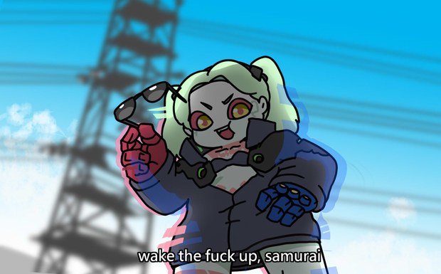 rebecca (cyberpunk and 2 more) drawn by afei_(sfma3248)