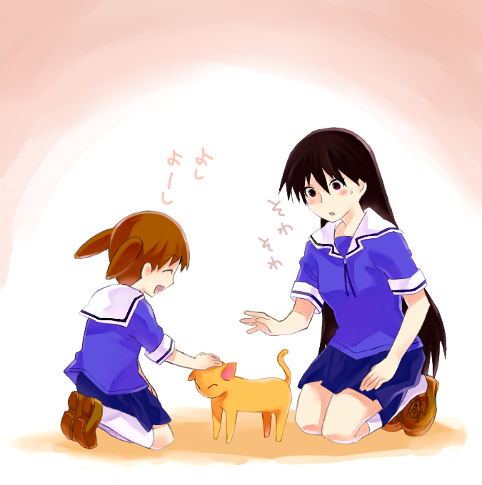 sakaki and mihama chiyo (azumanga daioh) drawn by kitaya