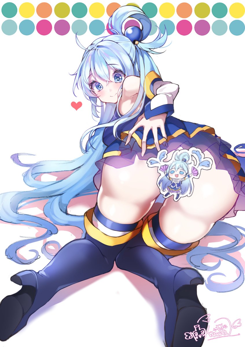 aqua (kono subarashii sekai ni shukufuku wo!) drawn by kanola_u