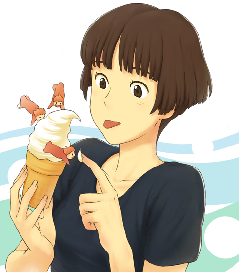 lisa and ponyo sisters (gake no ue no ponyo) drawn by jas_(littlecrime)