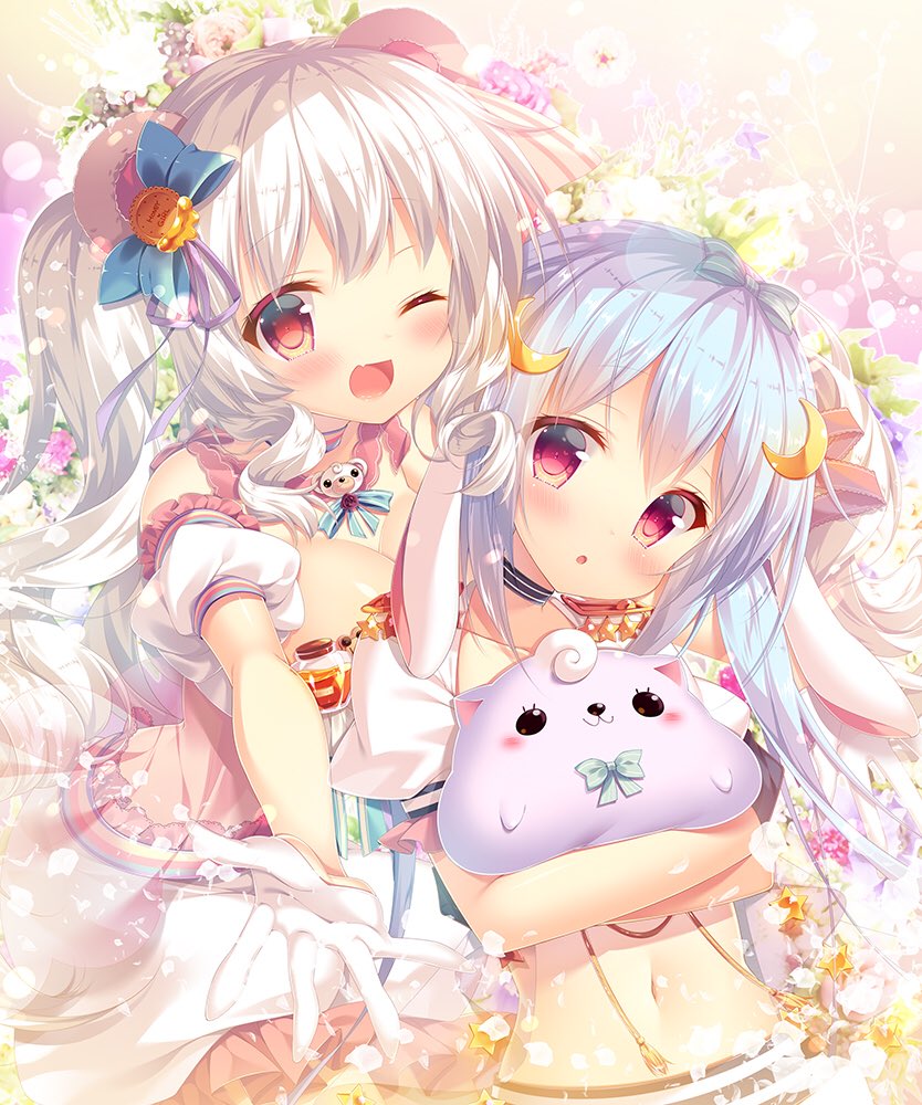 matthew and riruru (original) drawn by mitsumomo_mamu