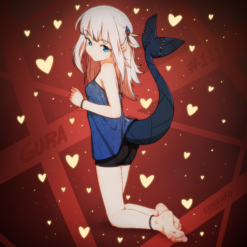 gawr gura (hololive and 1 more) drawn by srgrafo