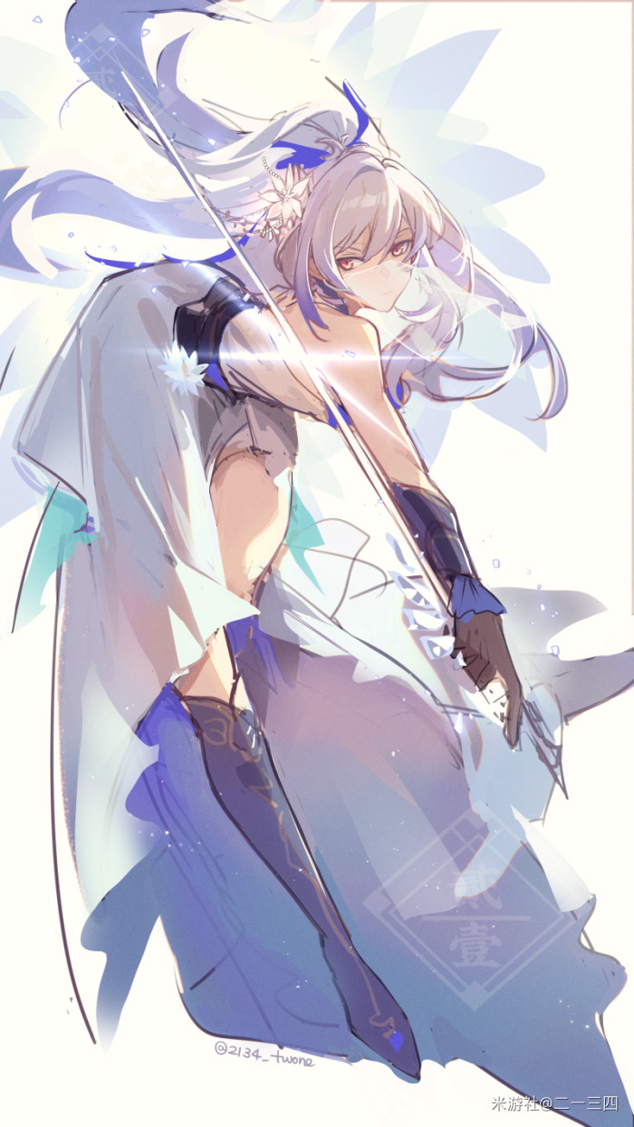 jingliu (honkai and 1 more) drawn by 2134twone