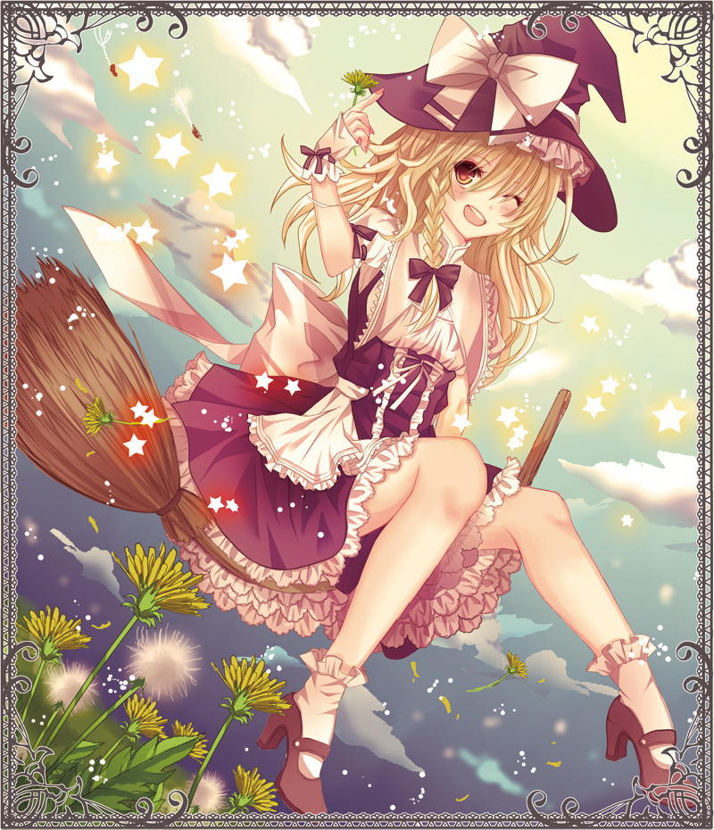 kirisame marisa (touhou and 1 more) drawn by nozomi_fuuten