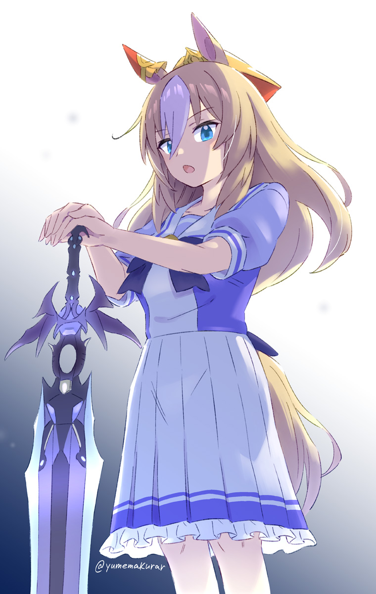 durandal (umamusume and 1 more) drawn by makurabe_shouma
