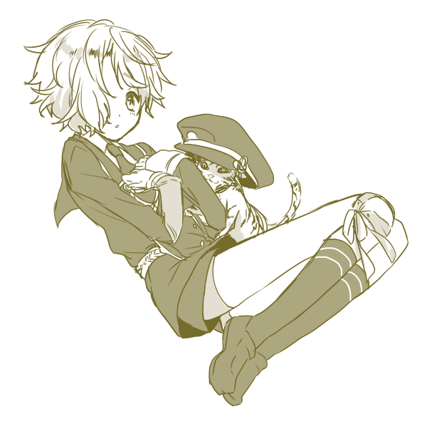 gokotai and gokotai's tigers (touken ranbu) drawn by yamabukiiro