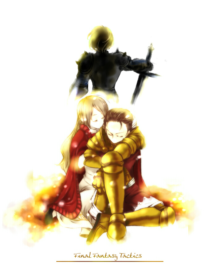 ramza beoulve, ovelia atkascha, and delita heiral (final fantasy and 1 more) drawn by sagami_(liars)