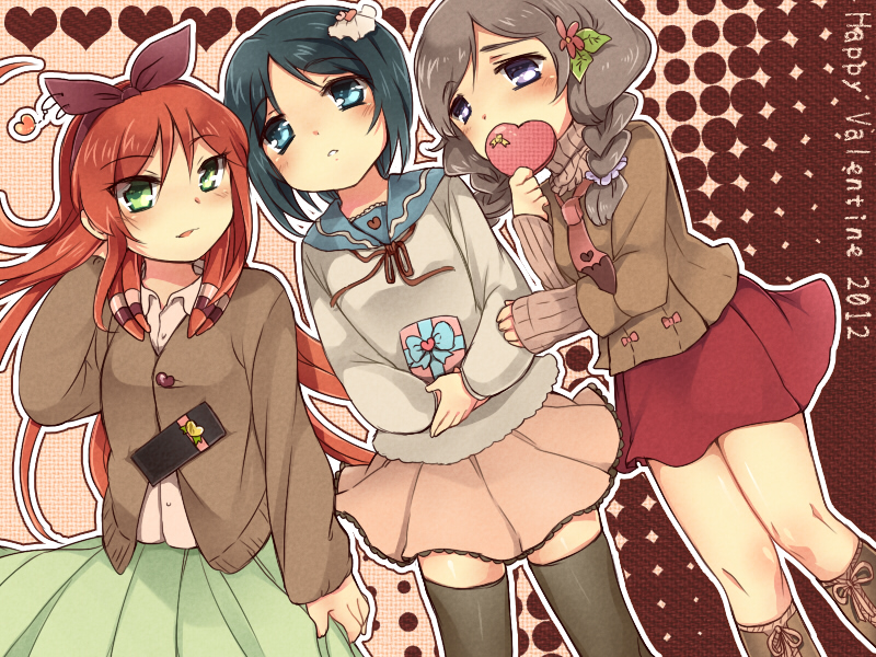 sorano aoi, yamana akane, and seto midori (inazuma eleven and 1 more) drawn by hoshihuri