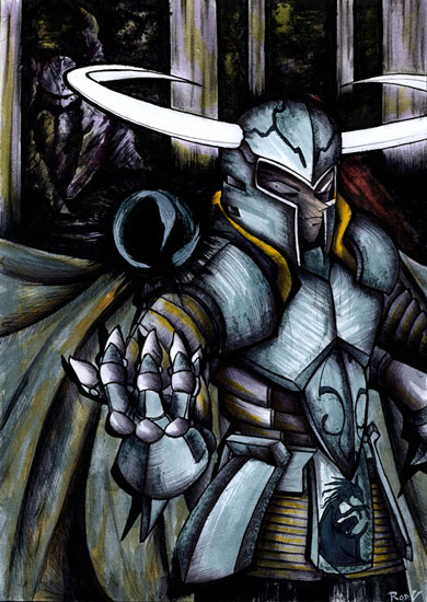garland (final fantasy and 1 more) drawn by rod_vasquez