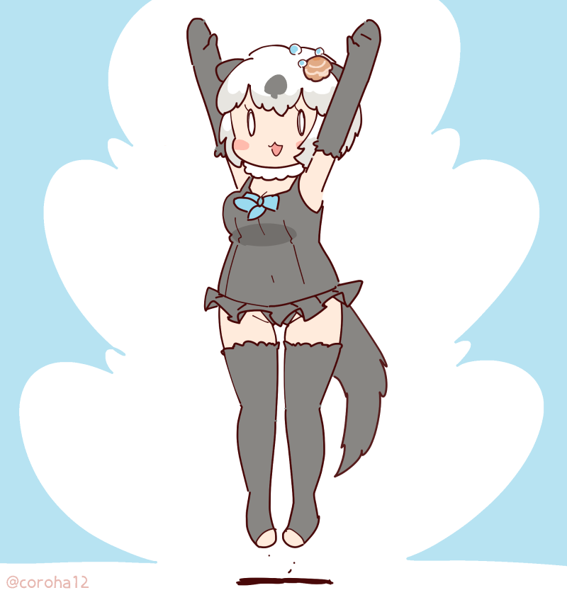 californian sea otter (kemono friends) drawn by coroha