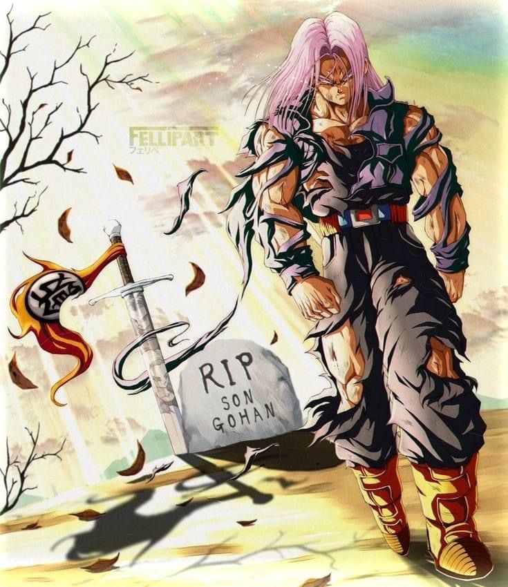 trunks (dragon ball and 1 more) drawn by fellipart