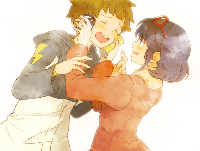 otonashi haruna and tachimukai yuuki (inazuma eleven) drawn by hiruri