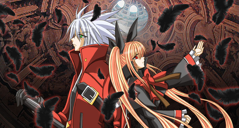 ragna the bloodedge and rachel alucard (blazblue) drawn by kaori0119