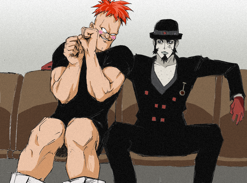 jake martinez and recoome (dragon ball and 2 more) drawn by bukkoki-goemon