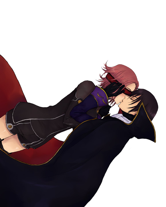 lelouch vi britannia and kouzuki kallen (code geass) drawn by plum_(arch)