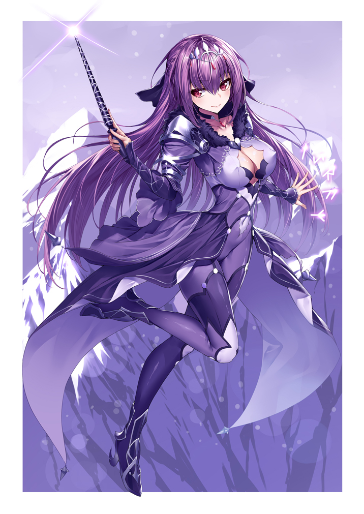 scathach and scathach skadi (fate and 1 more) drawn by heirou