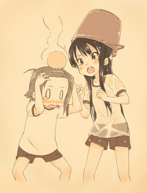 akiyama mio and tainaka ritsu (k-on!) drawn by hamao