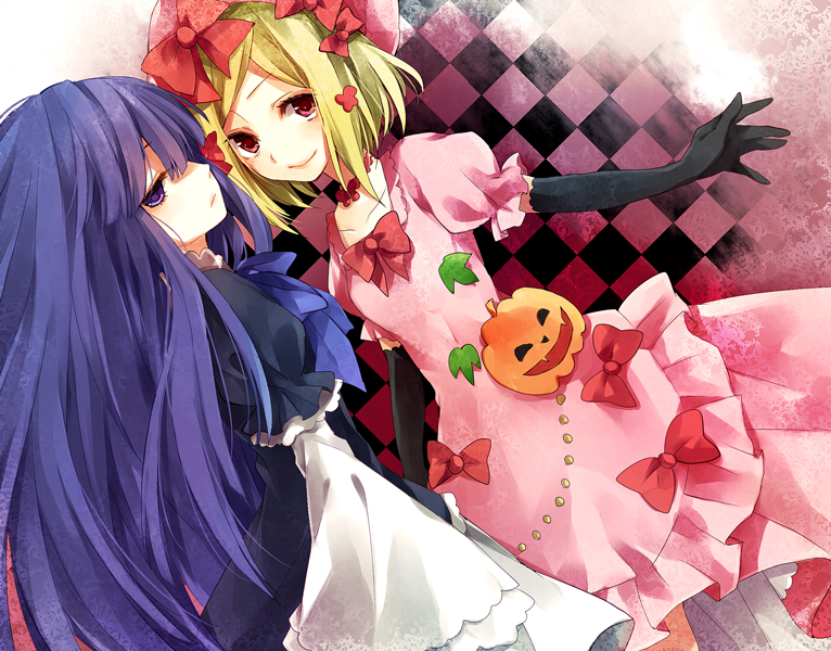 frederica bernkastel and lambdadelta (umineko no naku koro ni) drawn by yuzuki_karu