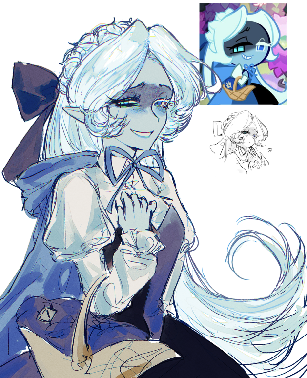 shadow milk cookie (cookie run and 1 more) drawn by zun_(zunaki)