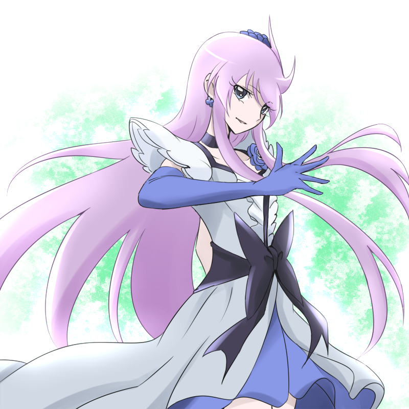 tsukikage yuri and cure moonlight (precure and 1 more) drawn by tsukikage_oyama