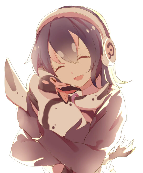 humboldt penguin and grape-kun (kemono friends) drawn by zhong_chai