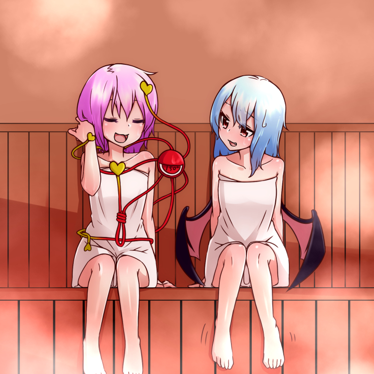 remilia scarlet and komeiji satori (touhou) drawn by kameyan