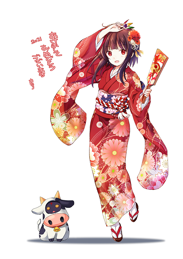 megumin and chomusuke (kono subarashii sekai ni shukufuku wo!) drawn by watari_masahito