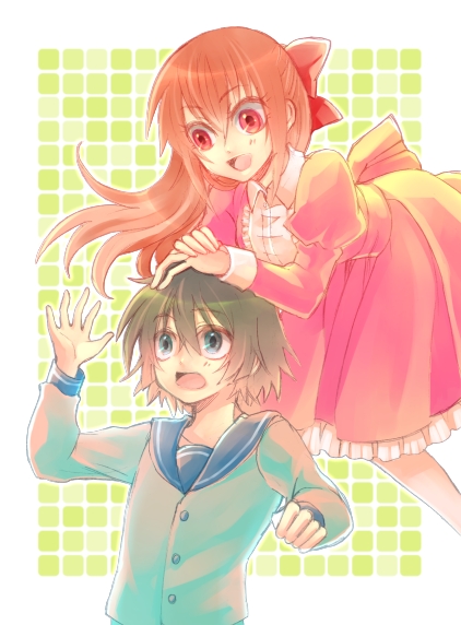 tsubomi fujiko and hyoubu kyousuke (zettai karen children and 1 more) drawn by rarara211