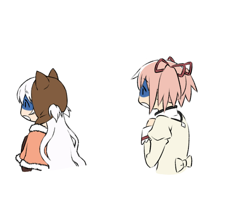 kaname madoka and momoe nagisa (mahou shoujo madoka magica and 1 more) drawn by oda_takayuki