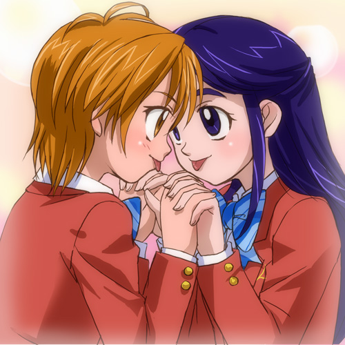 misumi nagisa and yukishiro honoka (precure and 1 more) drawn by haruyama_kazunori