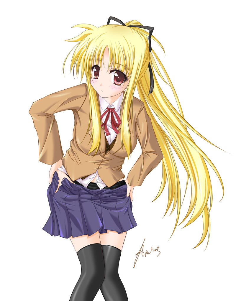 fate testarossa (lyrical nanoha and 2 more) drawn by amicis