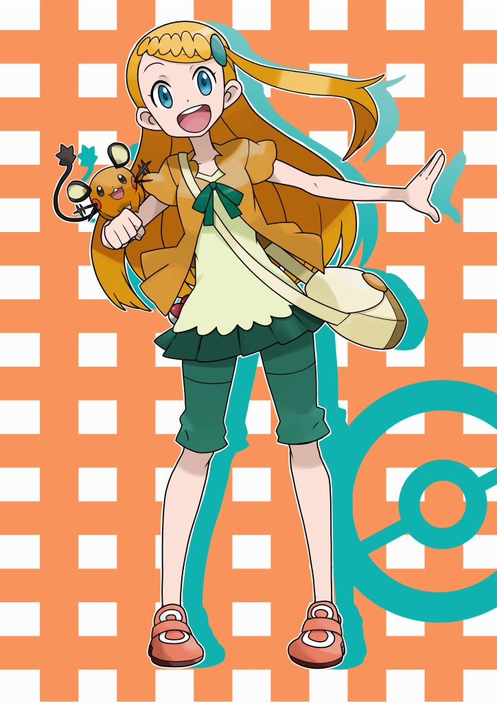 dedenne and bonnie (pokemon and 1 more) drawn by mabu_(dorisuto)