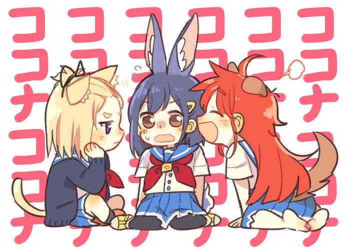 kokomine cocona, papika, and yayaka (flip flappers) drawn by keiya
