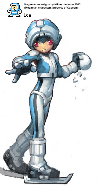 ice man (mega man and 1 more) drawn by arne_(android_arts)