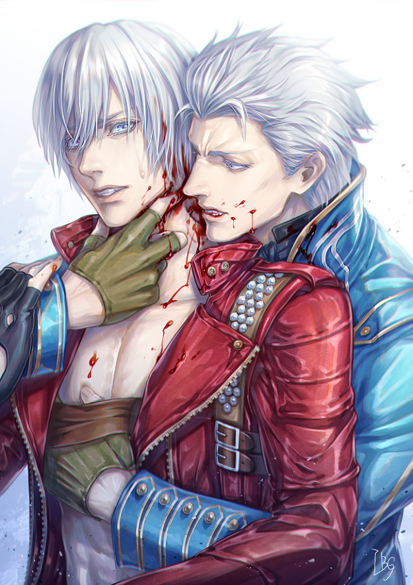 dante and vergil (devil may cry and 1 more) drawn by tetsukojika