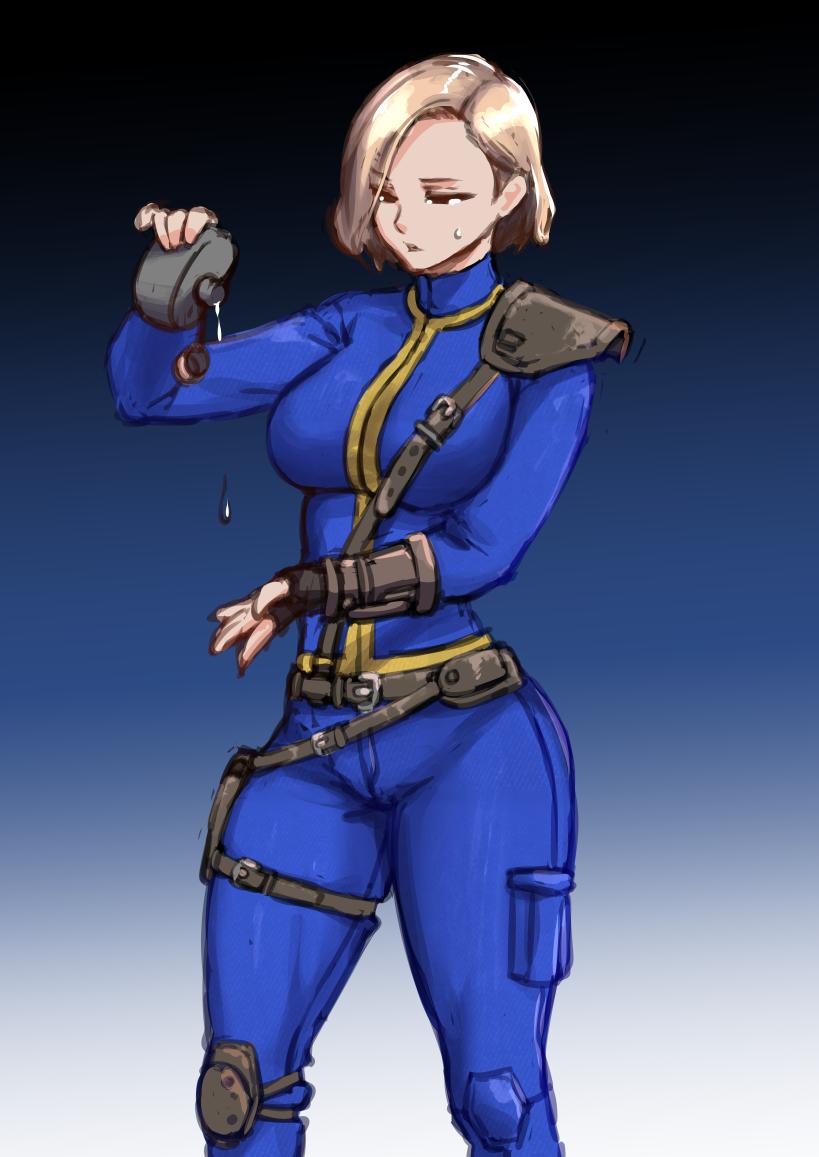 lone wanderer (fallout and 1 more) drawn by drd_(chdrd)