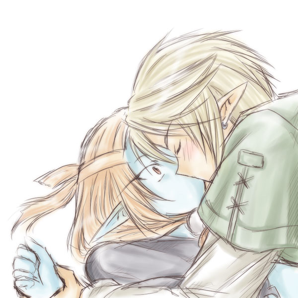 link and midna (the legend of zelda and 1 more) drawn by microspace