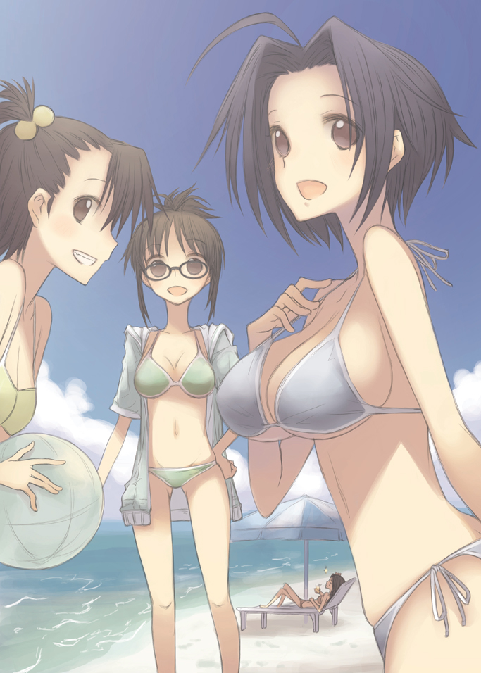 minase iori, miura azusa, akizuki ritsuko, and futami ami (idolmaster and 1 more) drawn by motofumi