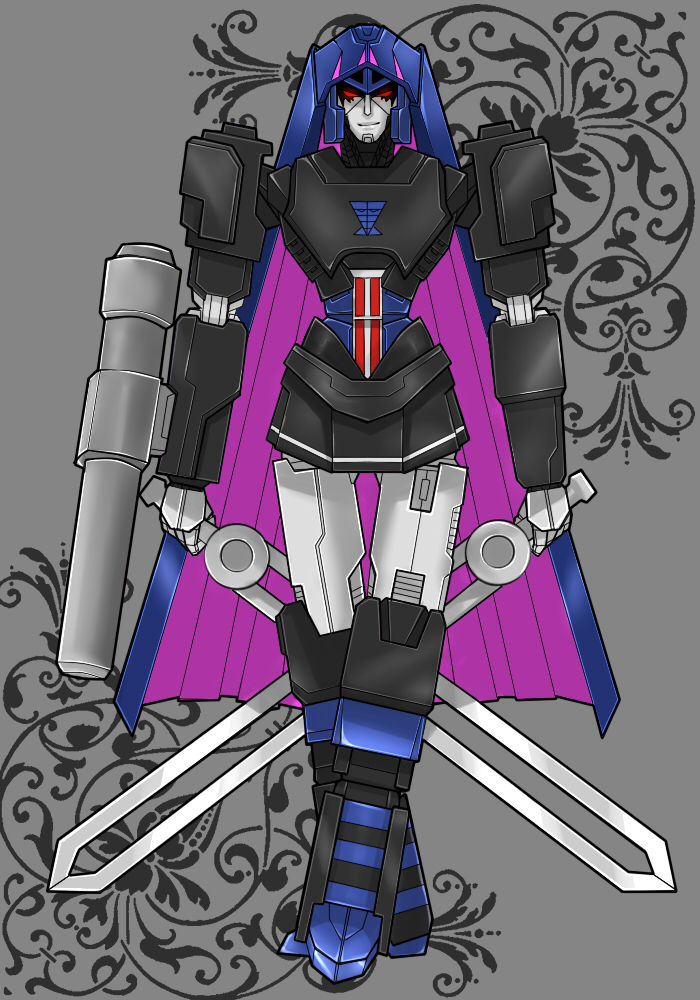 stocking and megatron (panty & stocking with garterbelt and 1 more) drawn by nike_chiko