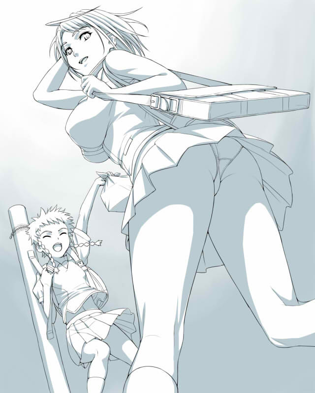 tokiha mai and minagi mikoto (my-hime) drawn by nigou