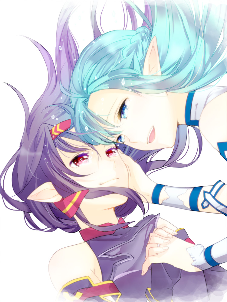 asuna and yuuki (sword art online) drawn by suzushiro