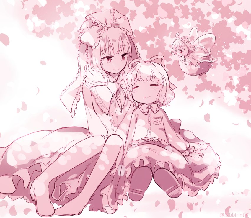 kagiyama hina, medicine melancholy, and su-san (touhou) drawn by mito_tsubaki