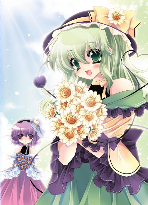 komeiji koishi and komeiji satori (touhou) drawn by sakurano_ru