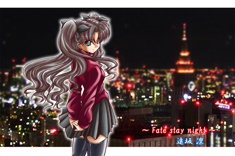 tohsaka rin (fate and 1 more) drawn by yume_keikaku