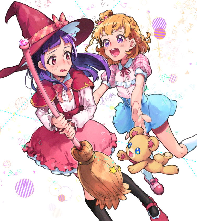 asahina mirai, izayoi liko, and mofurun (precure and 1 more) drawn by taki_(tkai40)