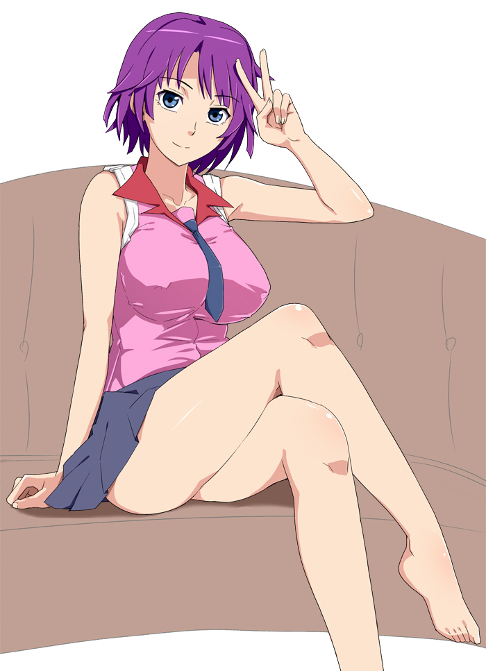 senjougahara hitagi (monogatari) drawn by ichihisa