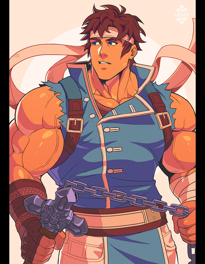 richter belmont (castlevania and 1 more) drawn by xelgot