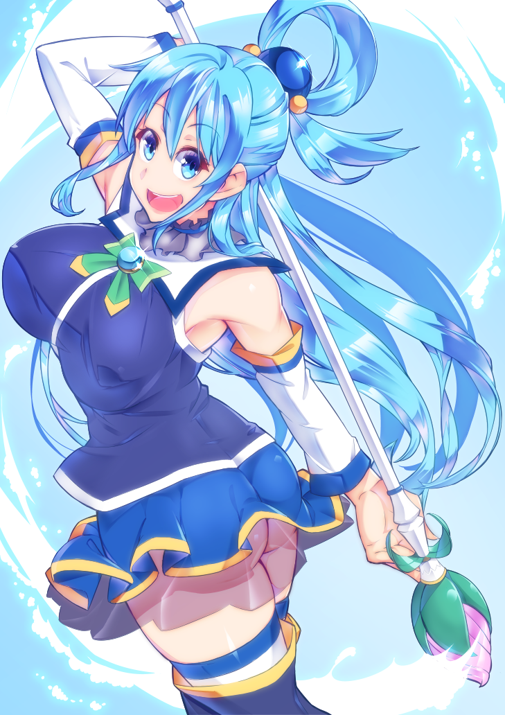 aqua (kono subarashii sekai ni shukufuku wo!) drawn by irontower