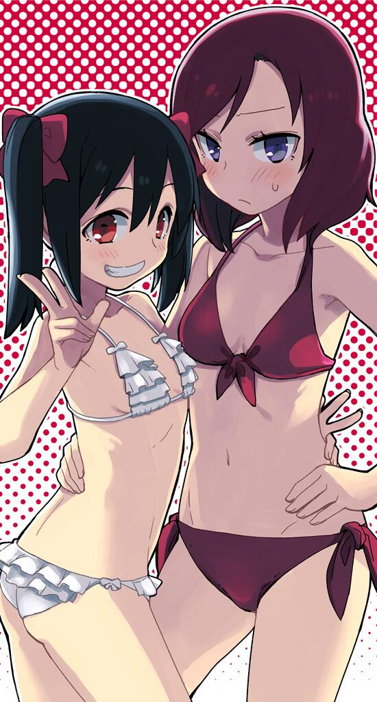 nishikino maki and yazawa nico (love live! and 1 more) drawn by yu_65026