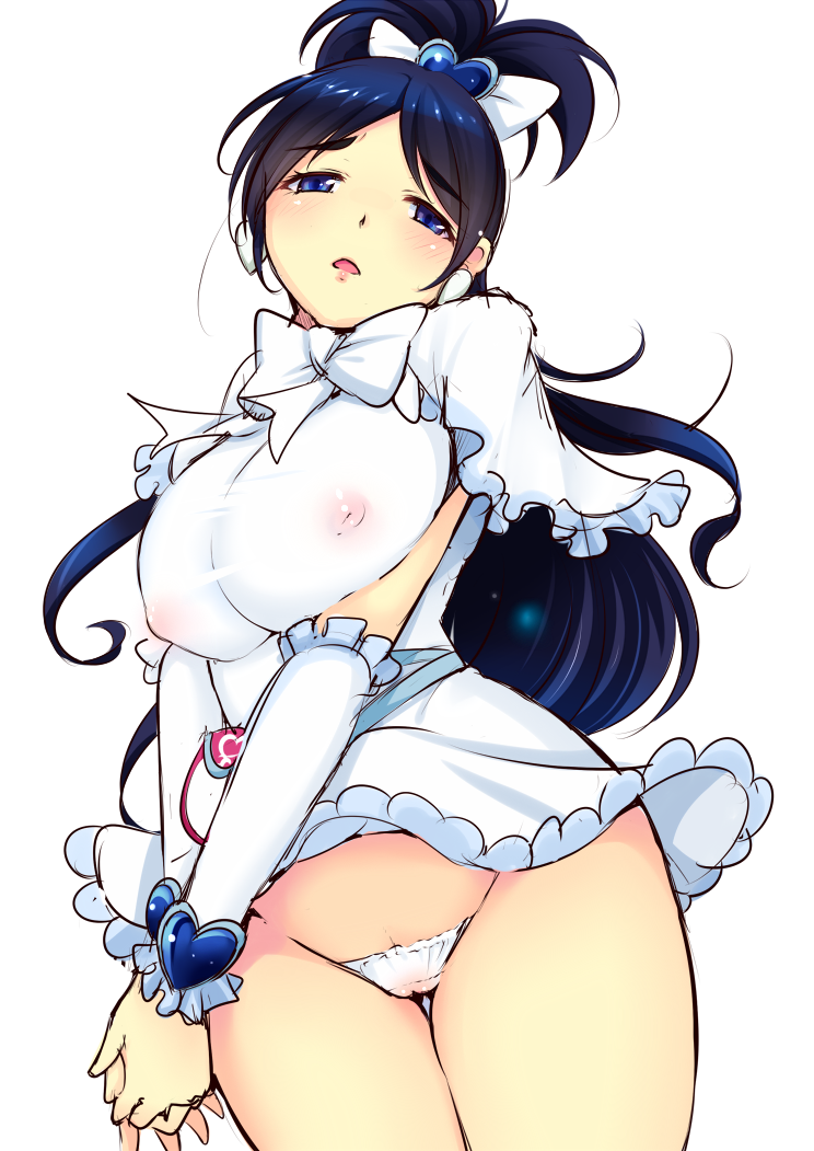 yukishiro honoka and cure white (precure and 1 more) drawn by katori_(mocchidou)